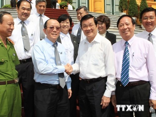 President Truong Tan Sang has a working session with Vietnam Bar Confederation  - ảnh 1